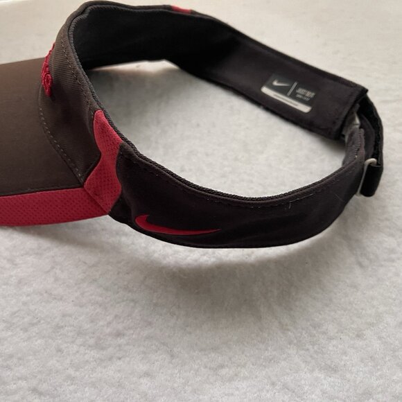 Nike Rajun Cajuns Visor University Louisiana Lafayette Brown Red Adjustable ULL - Picture 10 of 16